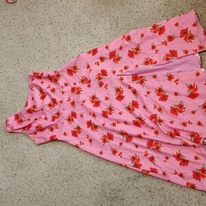 Alexia Admor Pink Floral One Shoulder Front Slit Dress NEW Size 12